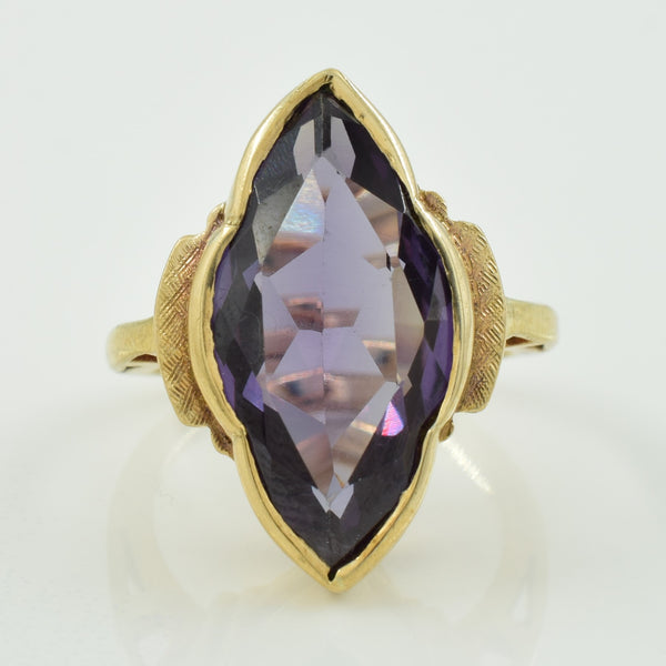 Synthetic Purple Sapphire Cocktail Ring | 8.00ct | SZ 5 |