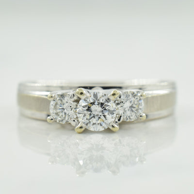Three Stone Diamond Ring | 0.46ctw | SZ 5.25 |