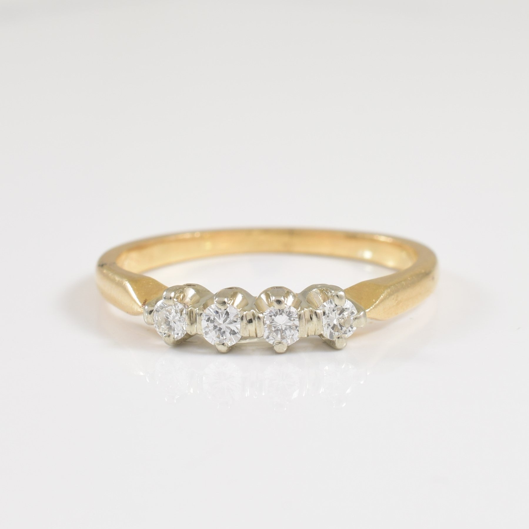 Four Stone Diamond Ring | 0.16ctw | SZ 4.75 |