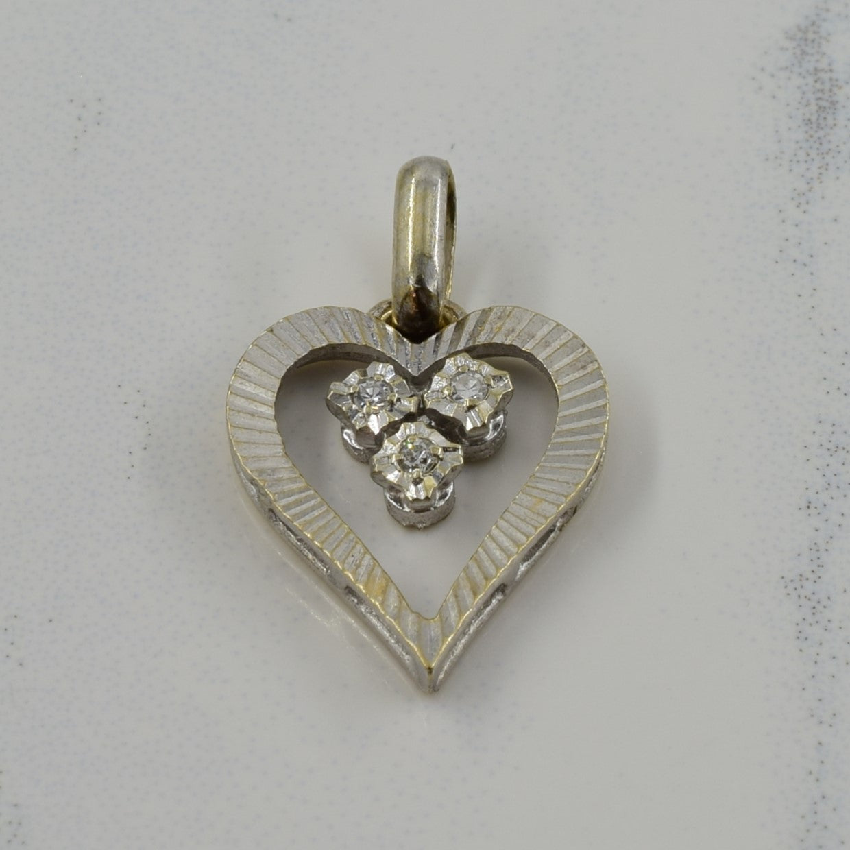 Diamond Heart Pendant | 0.02ctw |