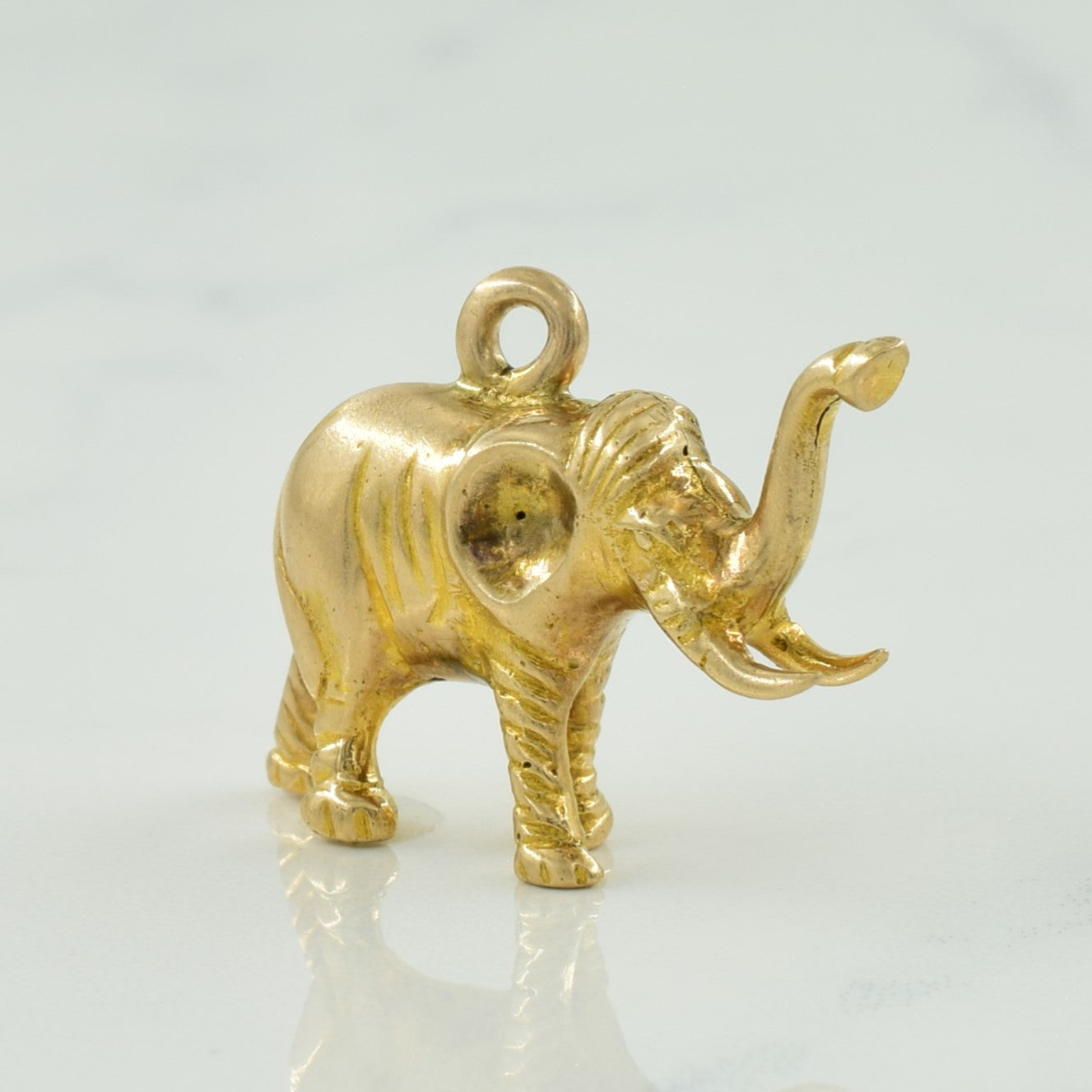 10k Yellow Gold Elephant Charm |