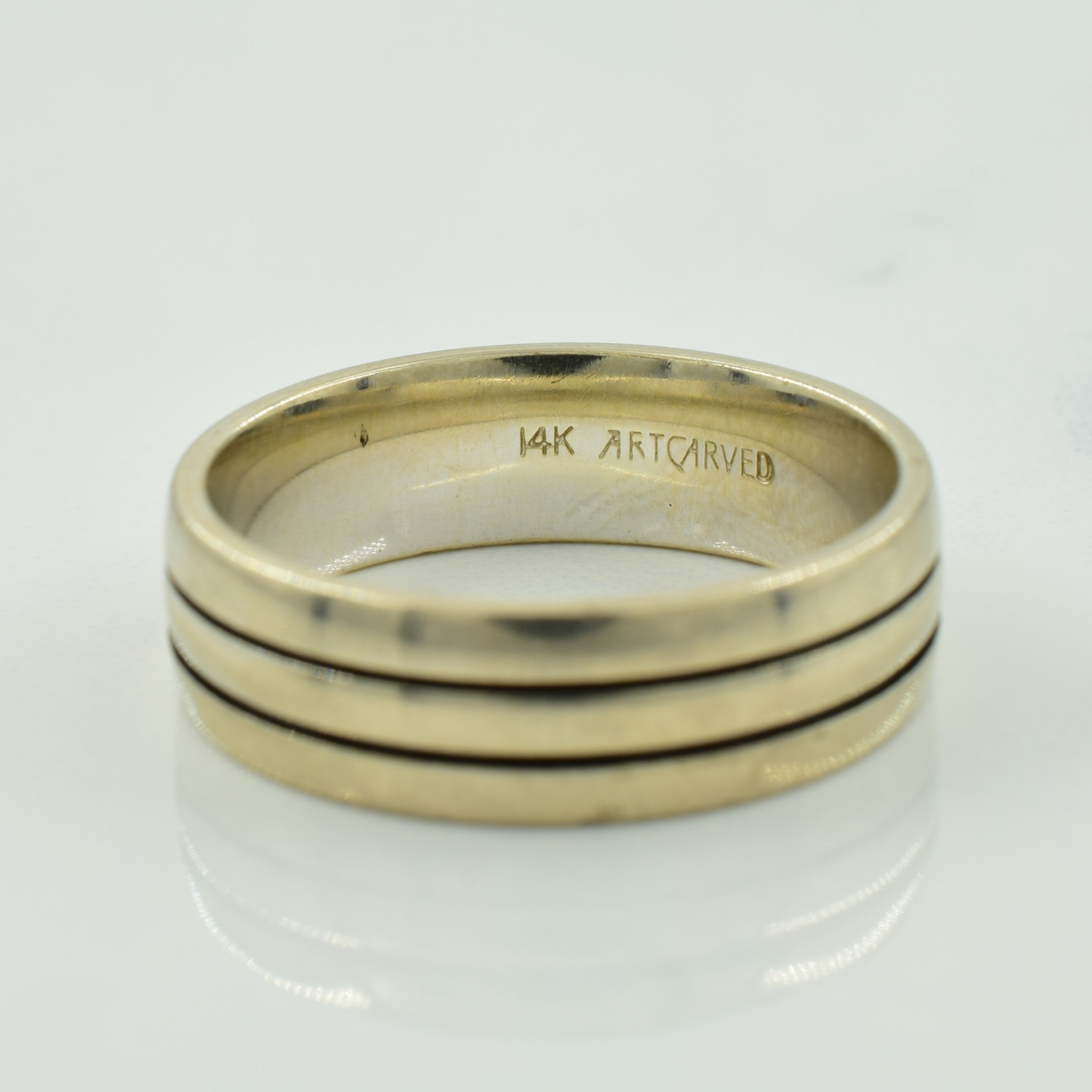 14k White Gold Band | SZ 7.5 |