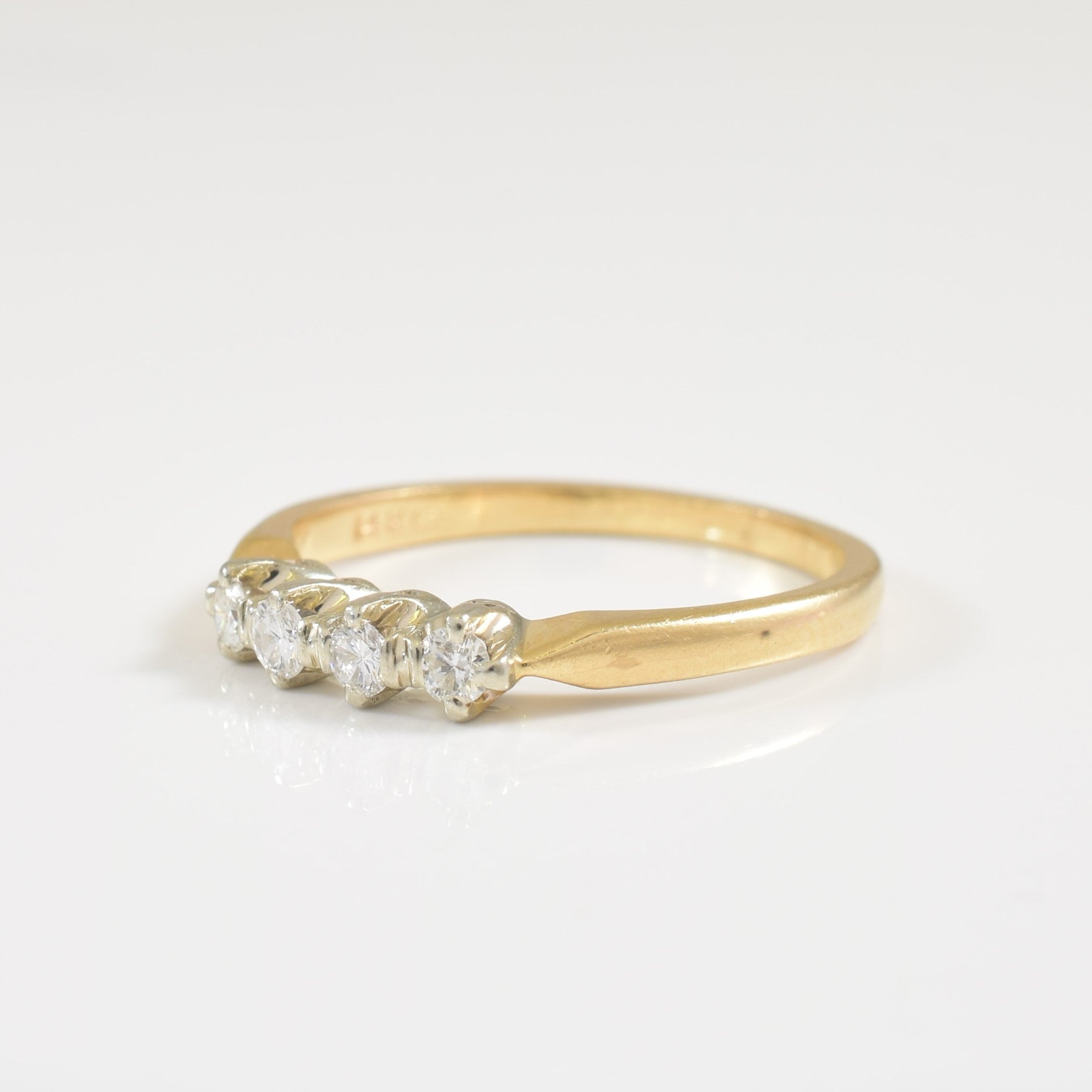 Four Stone Diamond Ring | 0.16ctw | SZ 4.75 |