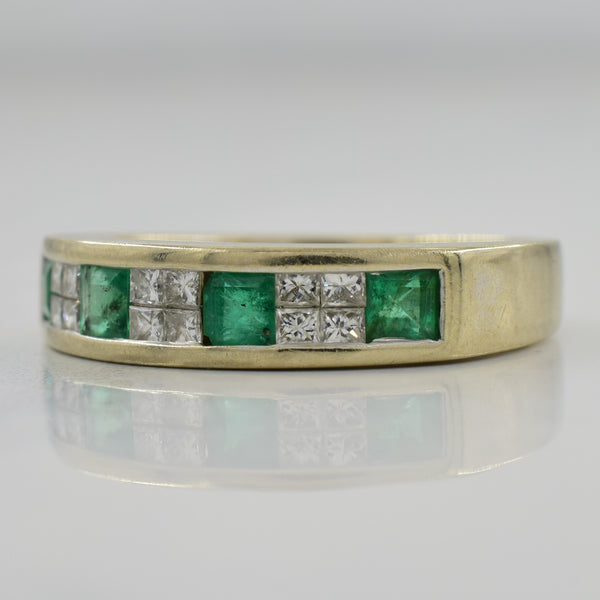 Emerald & Diamond Ring | 0.40ctw, 0.30ctw | SZ 6.75 |