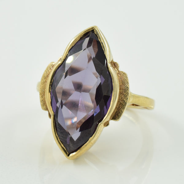 Synthetic Purple Sapphire Cocktail Ring | 8.00ct | SZ 5 |