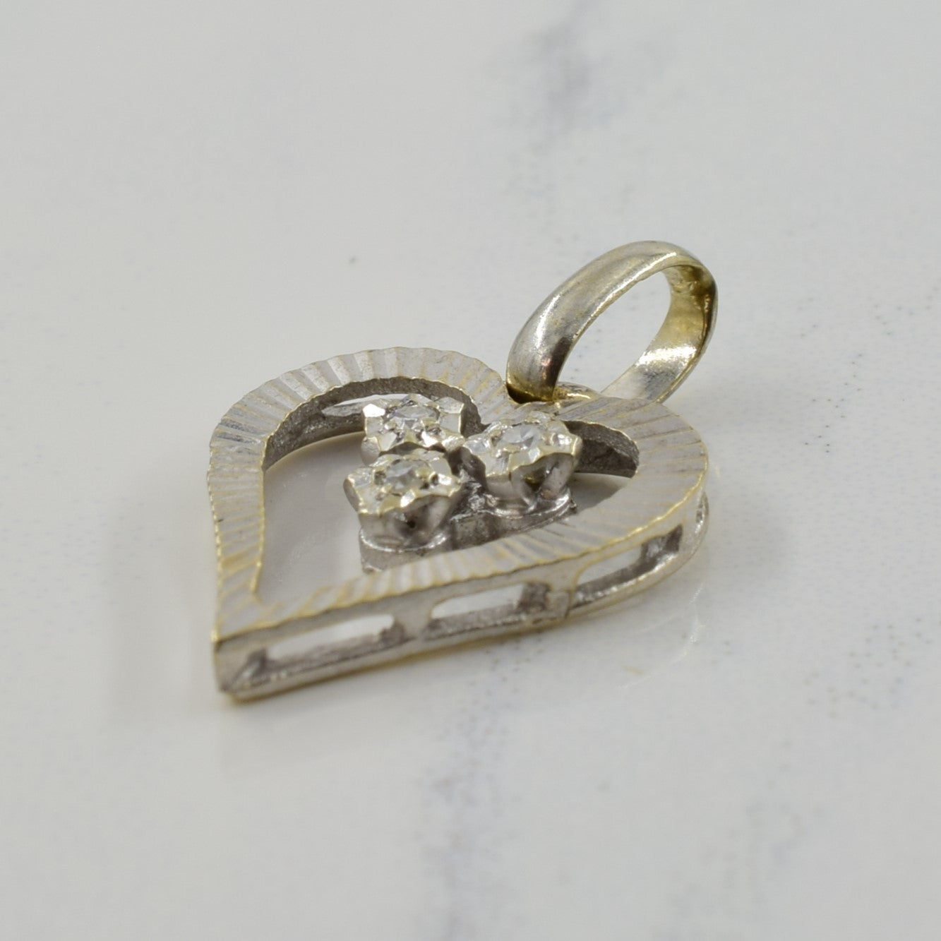 Diamond Heart Pendant | 0.02ctw |