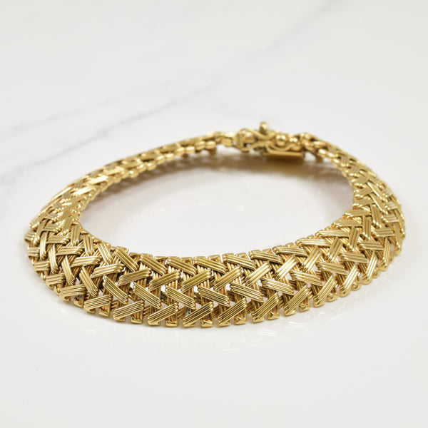 14k Yellow Gold Bracelet | 7.50
