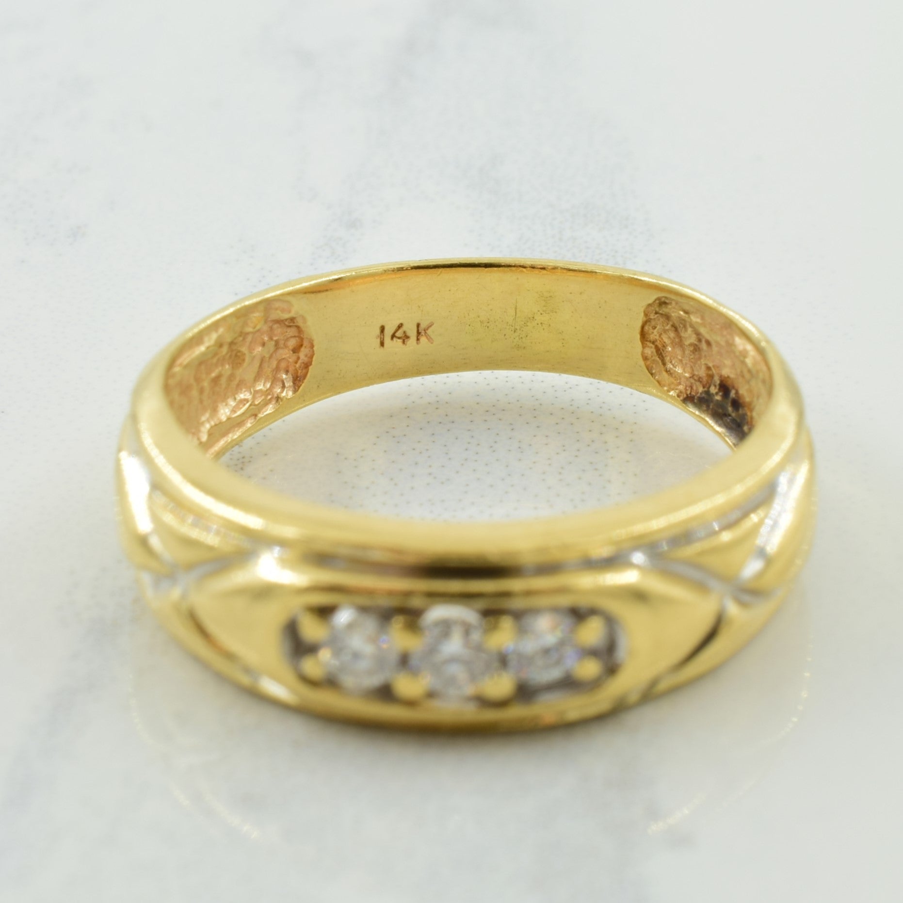 Three Stone Diamond Ring | 0.30ctw | SZ 9.75 |