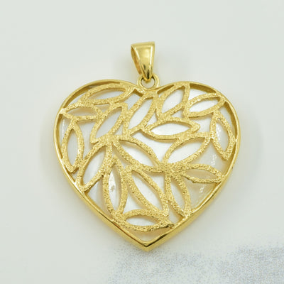 Mother of Pearl Heart Pendant | 17.00ct |