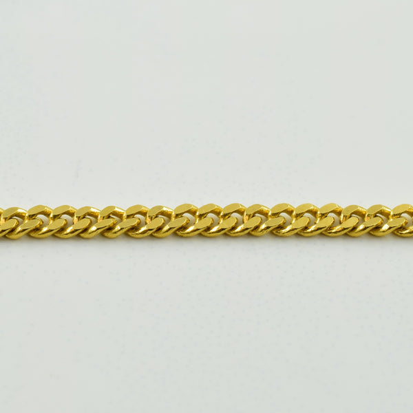 21k Yellow Gold Charm Bracelet | 7.25