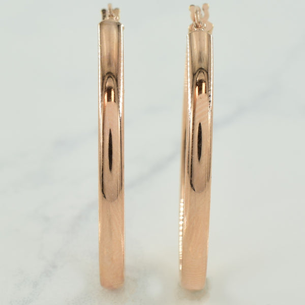 14k Rose Gold Hoop Earrings