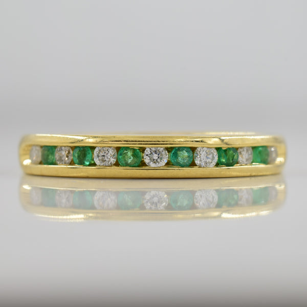 Diamond & Emerald Ring | 0.14ctw, 0.12ctw | SZ 7 |