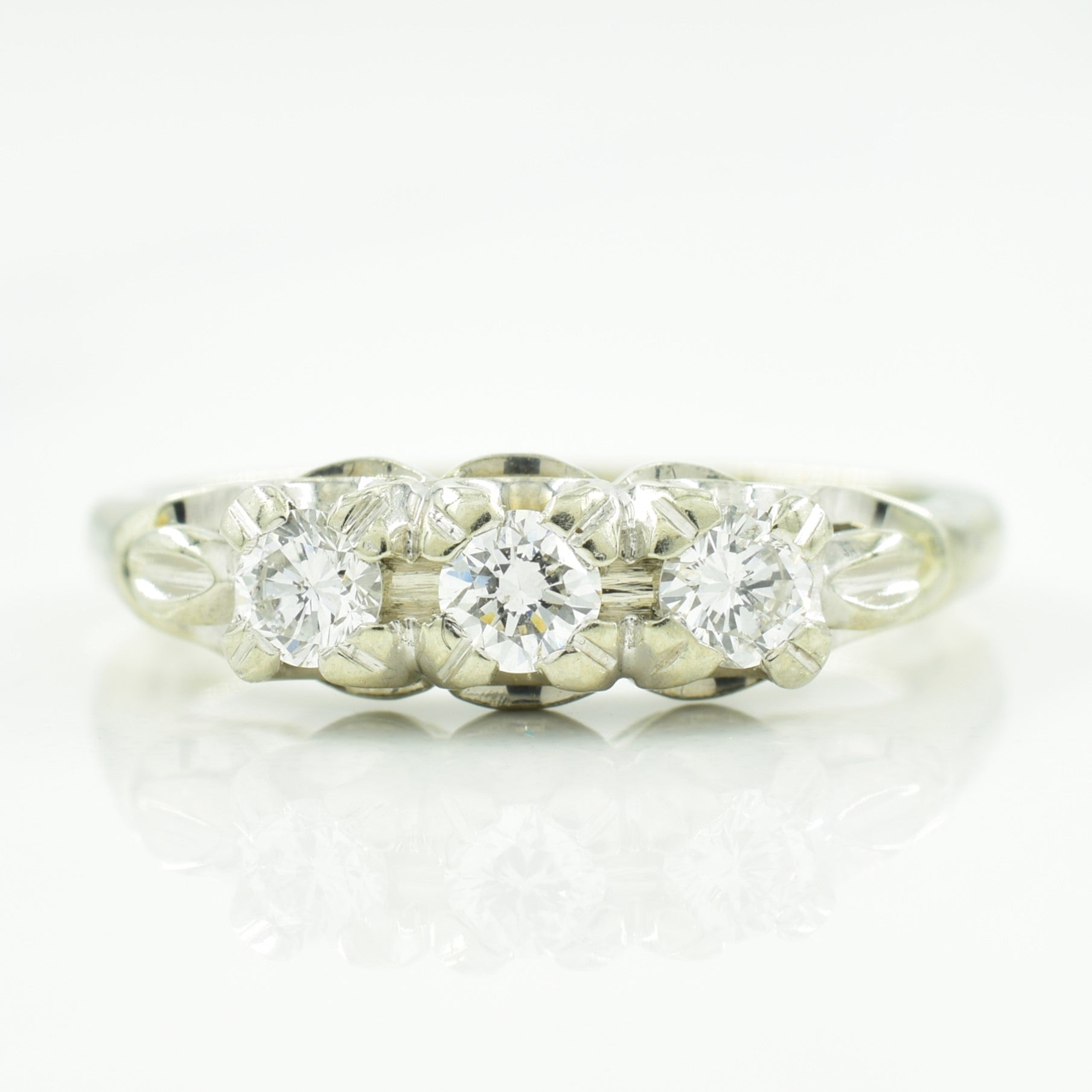 Three Stone Diamond Ring | 0.33ctw | SZ 6.25 |