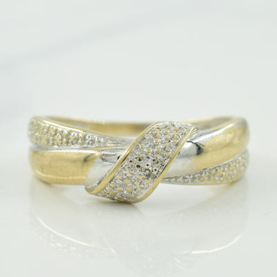 Diamond Criss Cross Ring | 0.02ctw | SZ 5.5 |