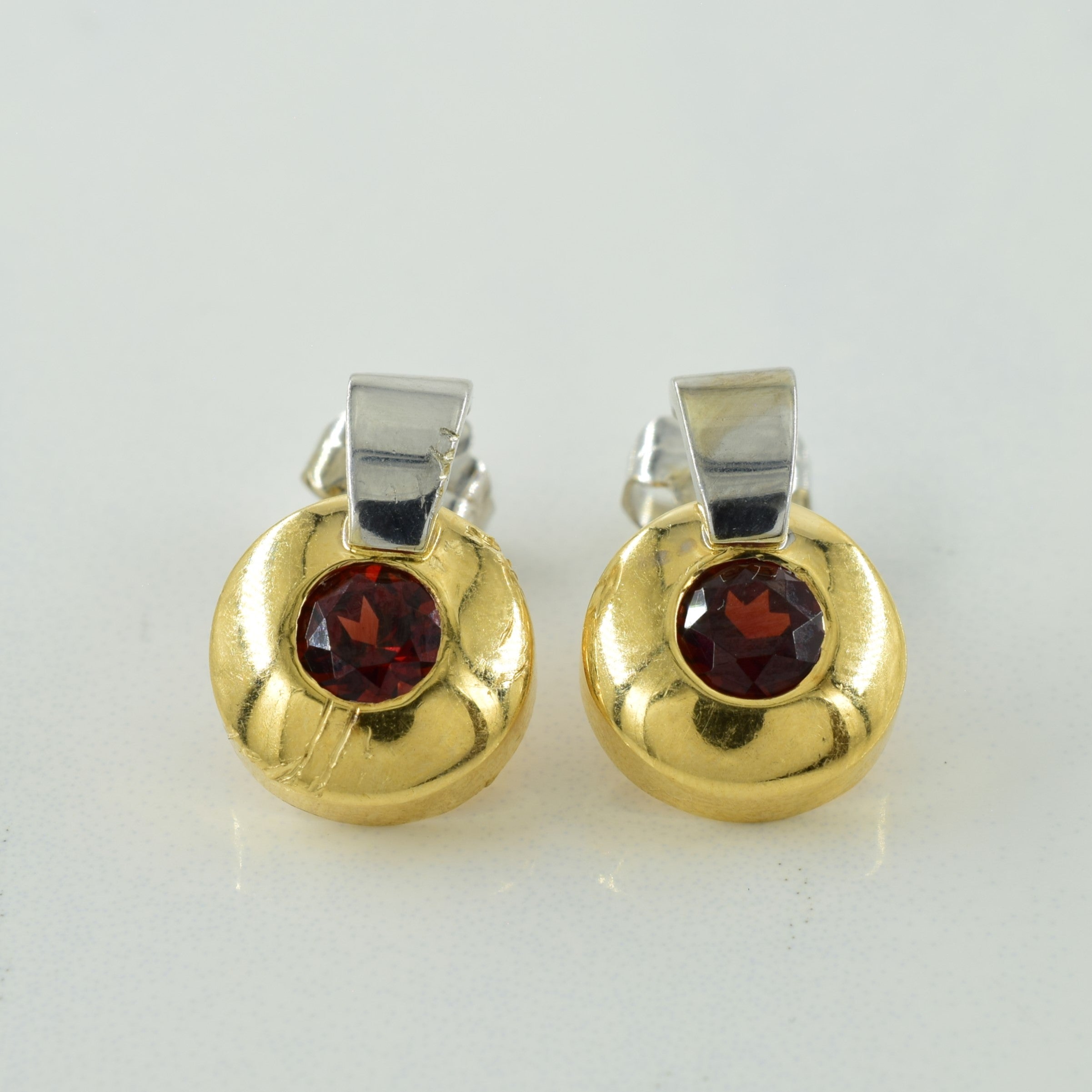 Garnet Stud Earrings | 0.80ctw |