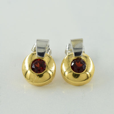 Garnet Stud Earrings | 0.80ctw |