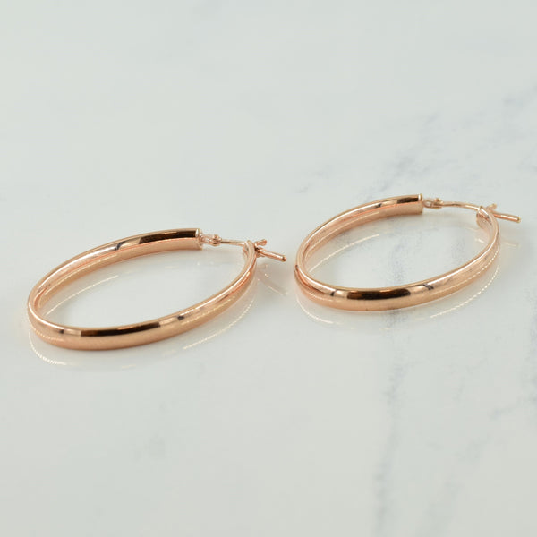 14k Rose Gold Hoop Earrings