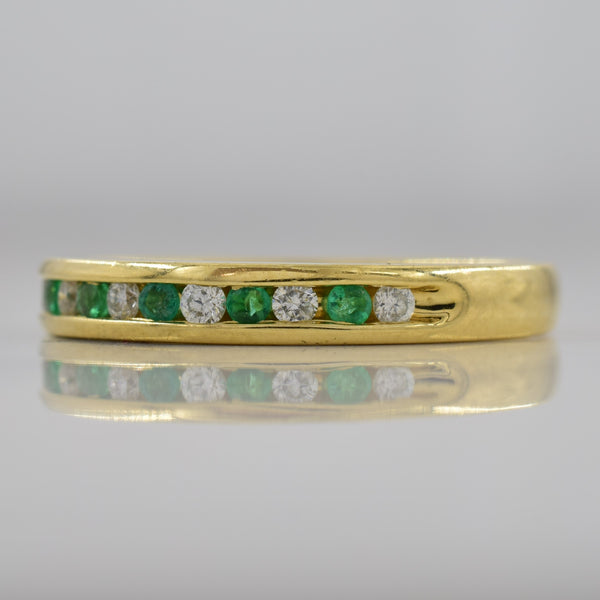 Diamond & Emerald Ring | 0.14ctw, 0.12ctw | SZ 7 |