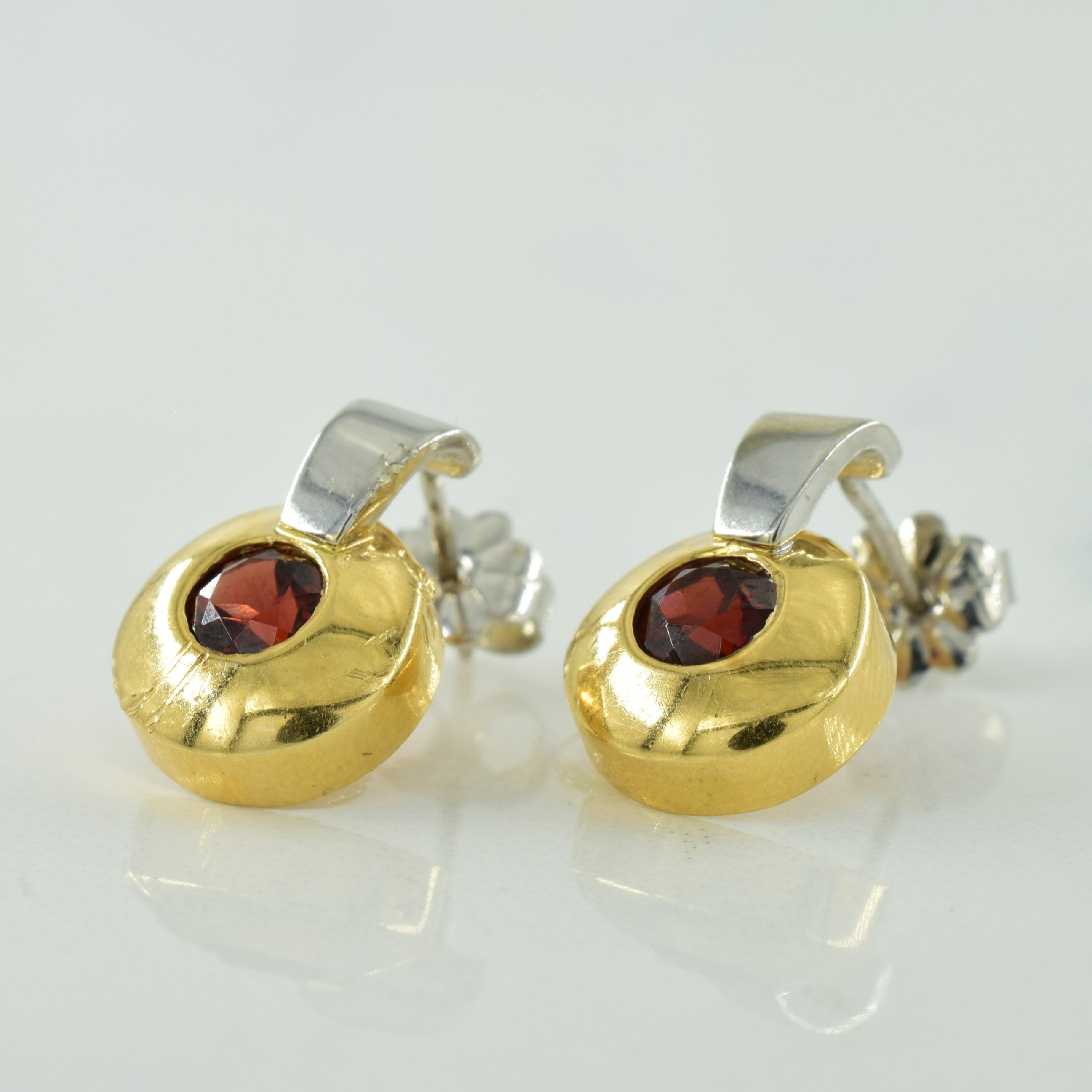 Garnet Stud Earrings | 0.80ctw |
