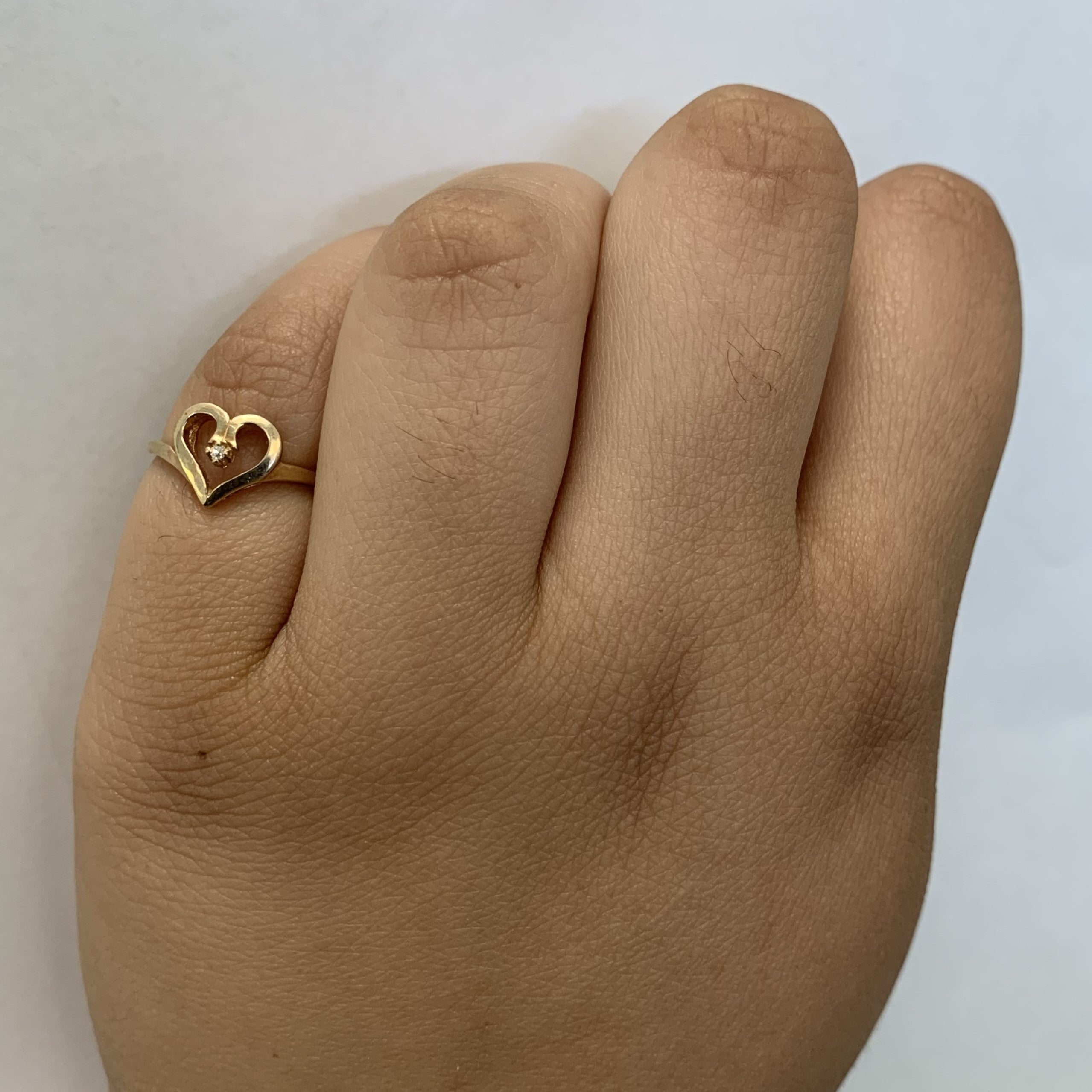 Diamond Heart Ring | 0.01ct | SZ 4.75 |