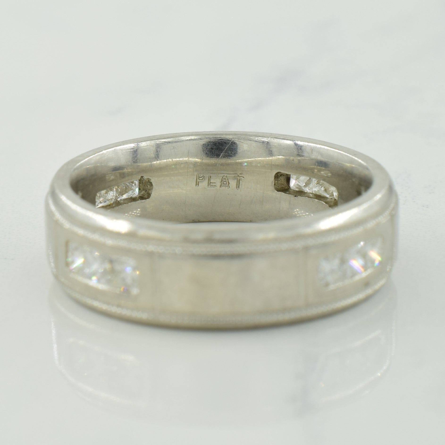 Platinum Diamond Band | 0.50ctw | SZ 8 |