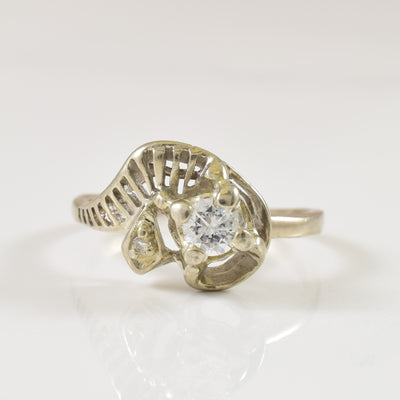 Diamond Spiral Ring | 0.17ctw | SZ 5.25 |