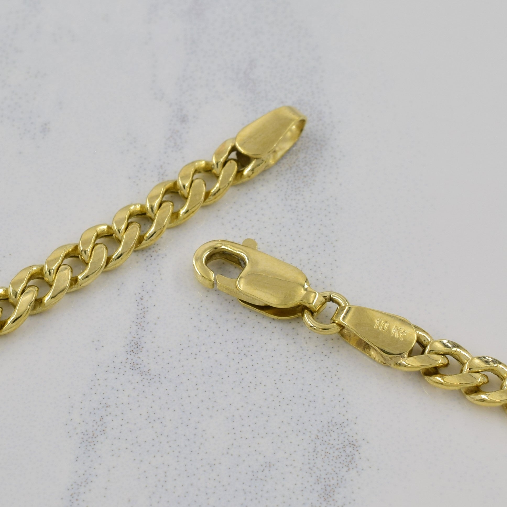 10k Yellow Gold Cuban Link Chain | 24.5