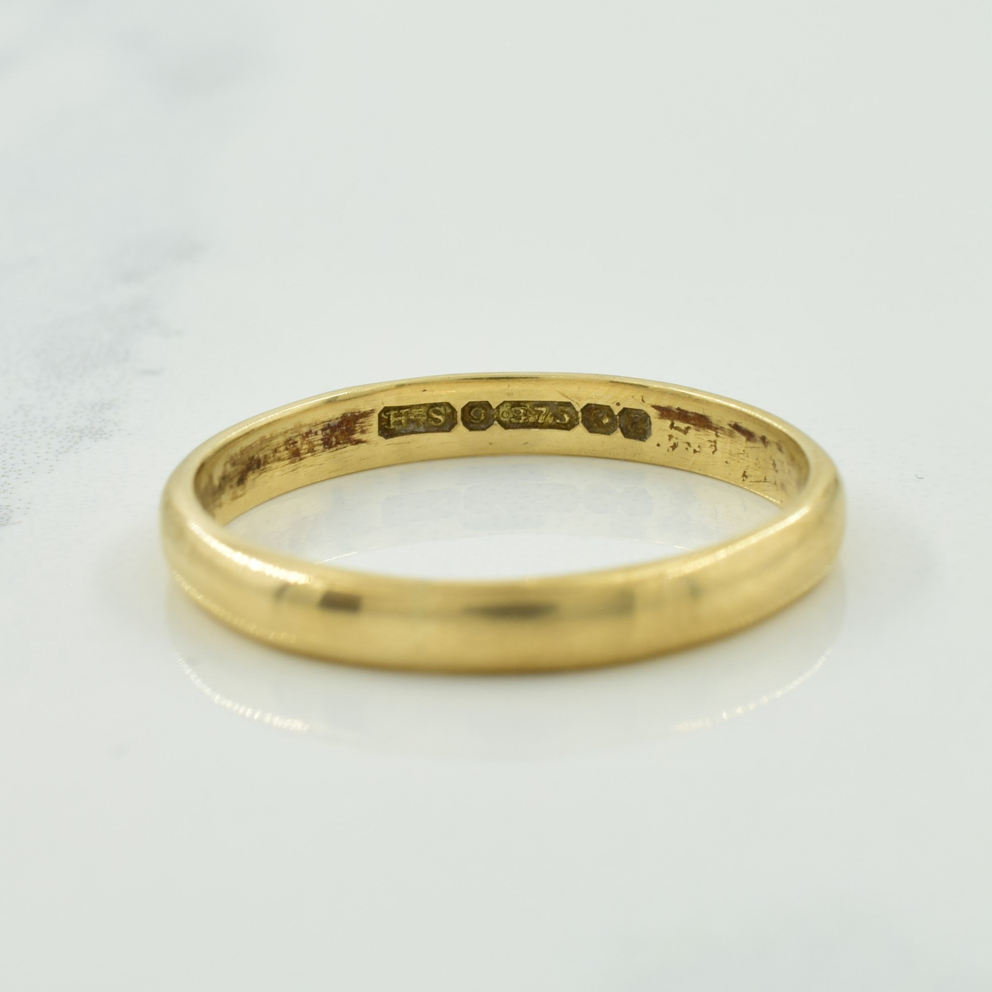 1949 Birmingham 9k Plain Yellow Gold Birmingham Band | SZ 8 |