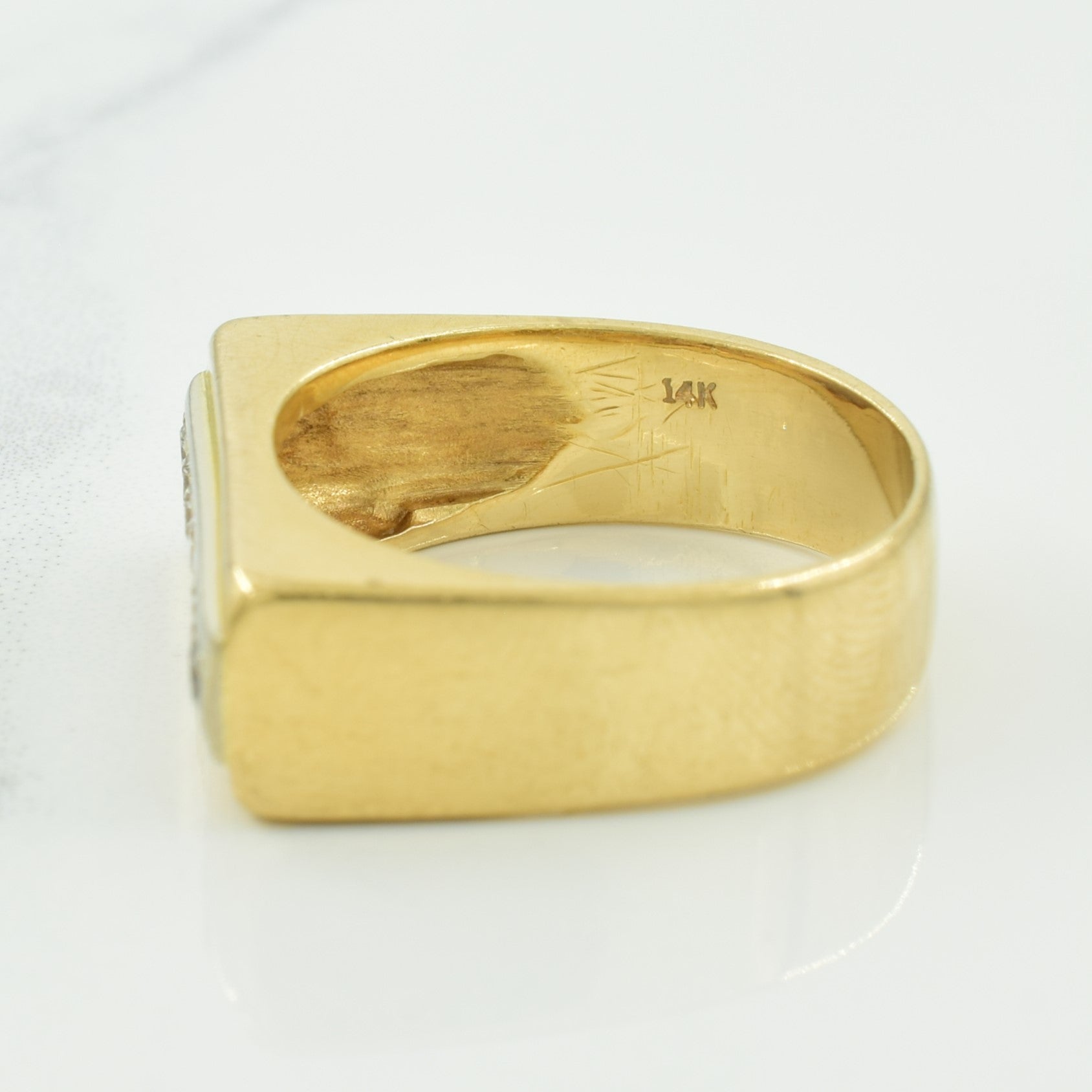 Pave Set Diamond Ring | 0.32ctw | SZ 8.5 |