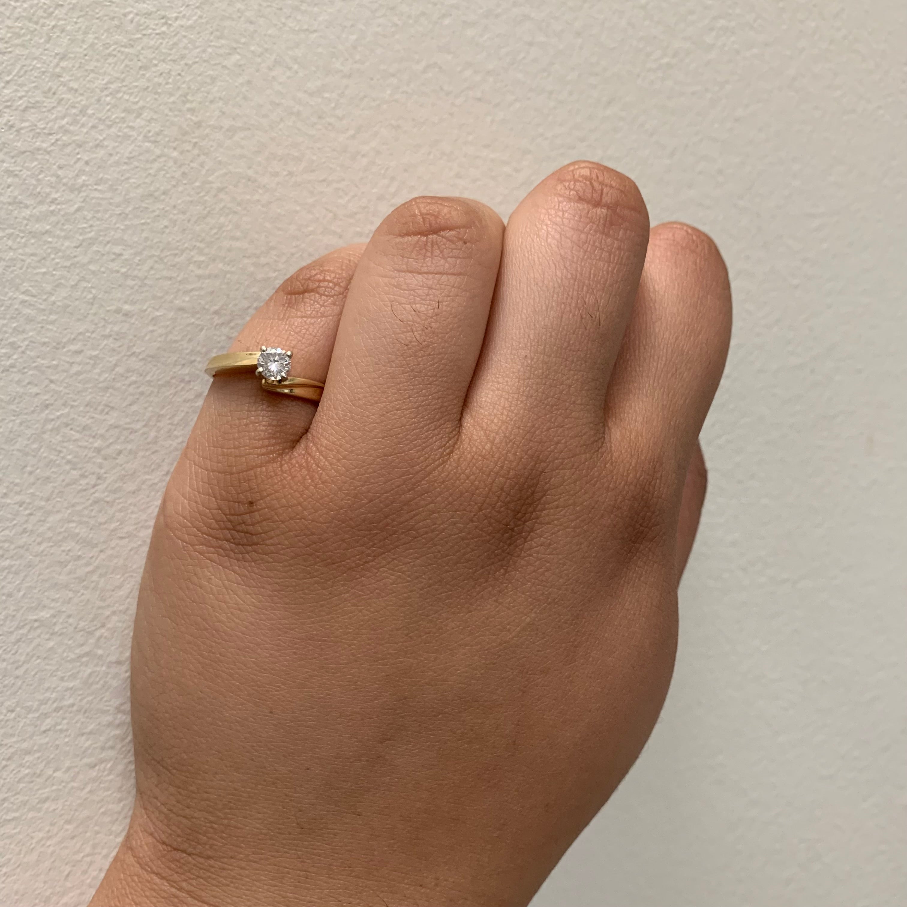 Diamond Bypass Ring | 0.32ct | SZ 7.5 |