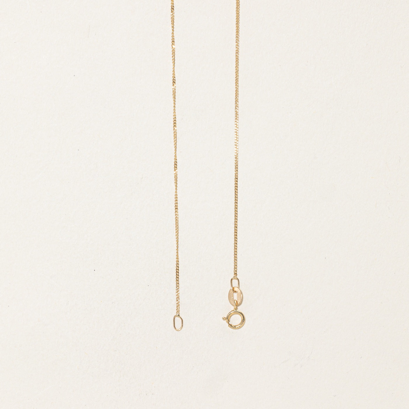14k Yellow Gold Curb Link Chain | .85mm | 18"
