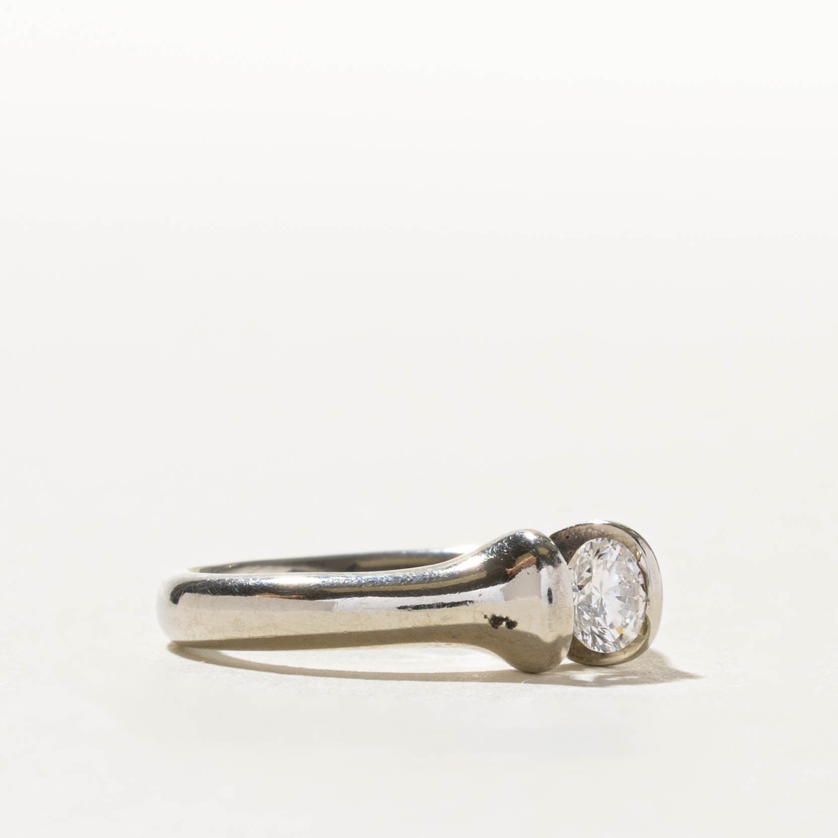 14k Tension Set Diamond Engagement Ring | 0.44ct | SZ 6