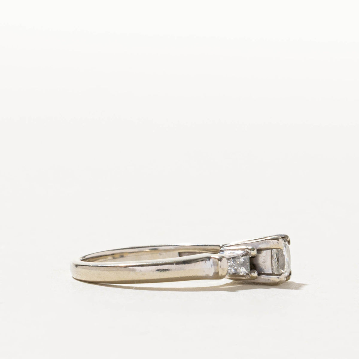 14k Princess Cut Diamond with Accents Engagement Ring | 0.58ctw | SZ 4