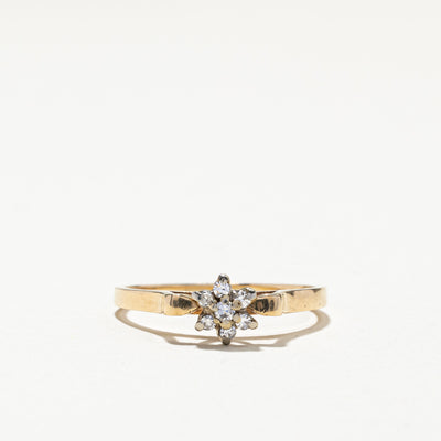 Cluster Set Diamond Ring | 0.08ctw | SZ 6.5 |