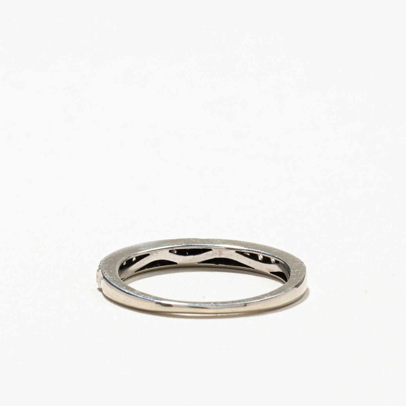 Diamond Semi Eternity Wedding Band | 0.17ctw | SZ 5.75 |