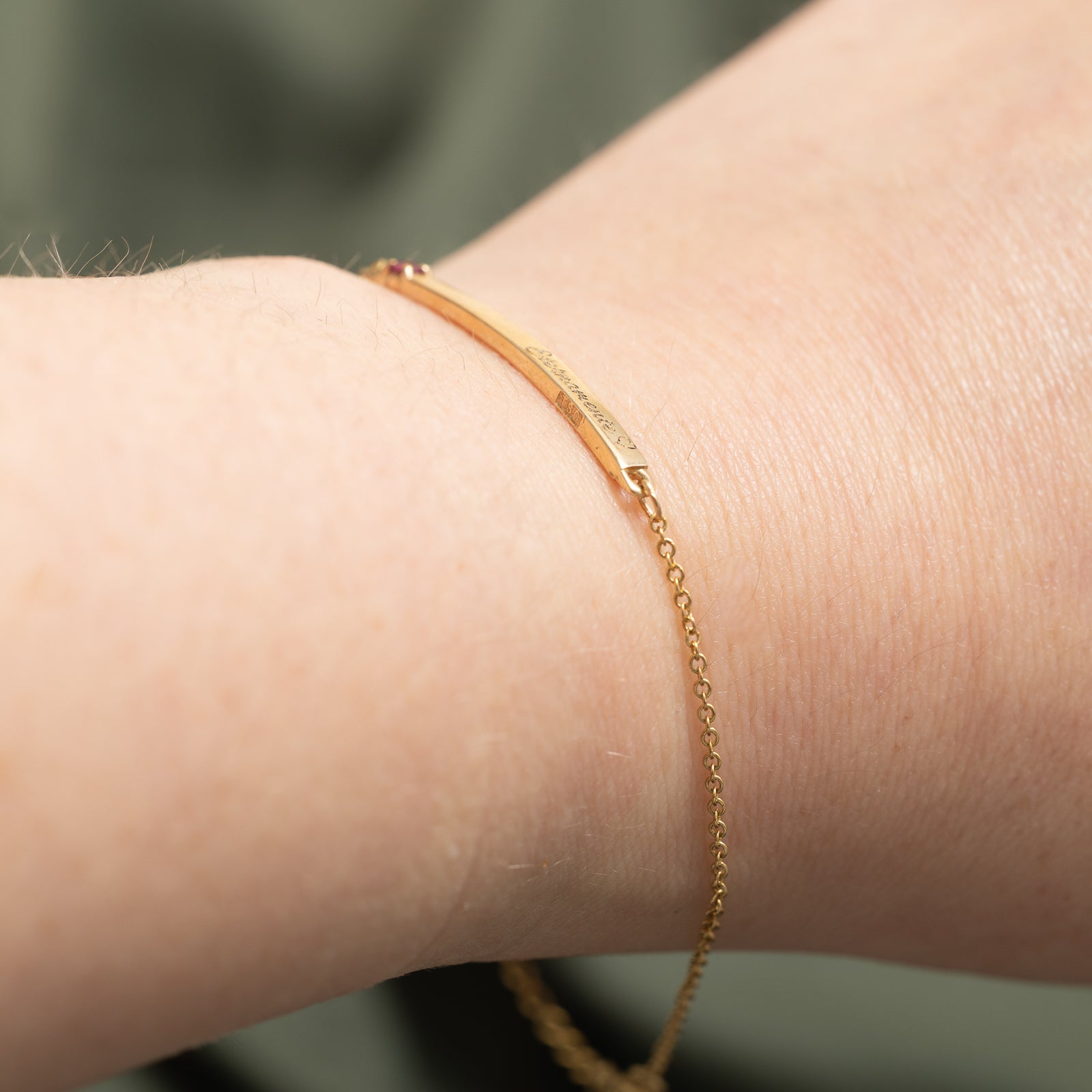 'Eternamente' Synthetic Ruby Bracelet | 0.07ct | 7.5"