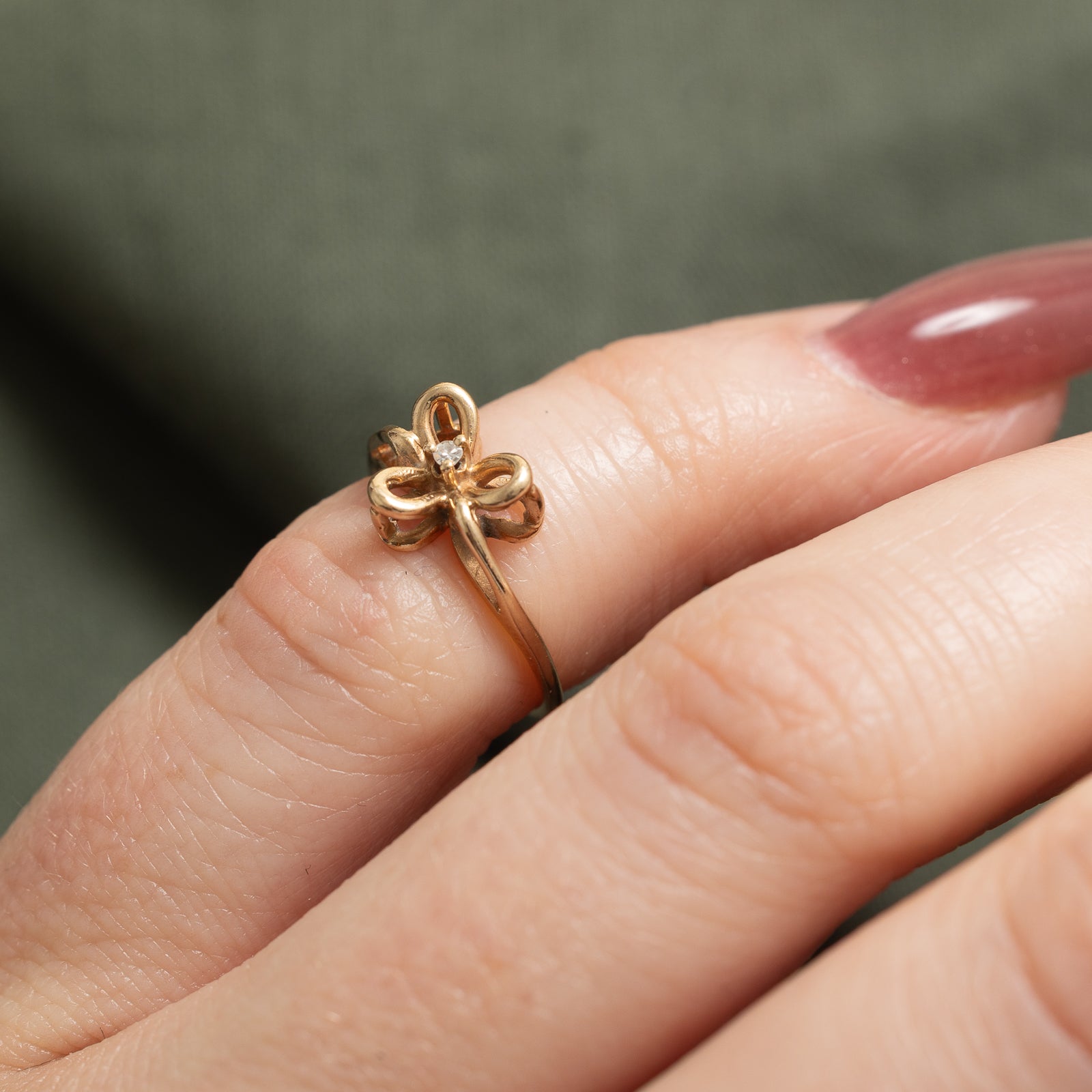 Diamond Petite Floral Ring | 0.007ct | SZ 2