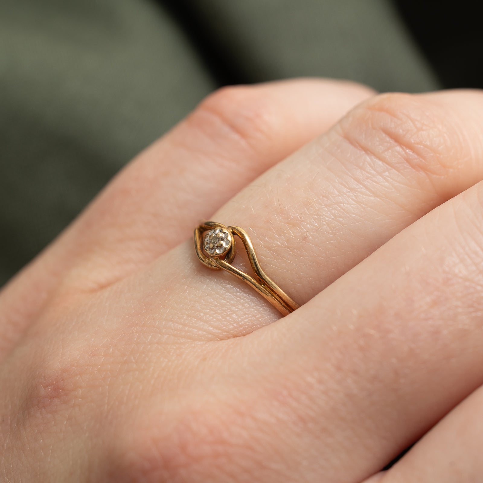 Diamond Open Design Ring | 0.005ct | SZ 6.25