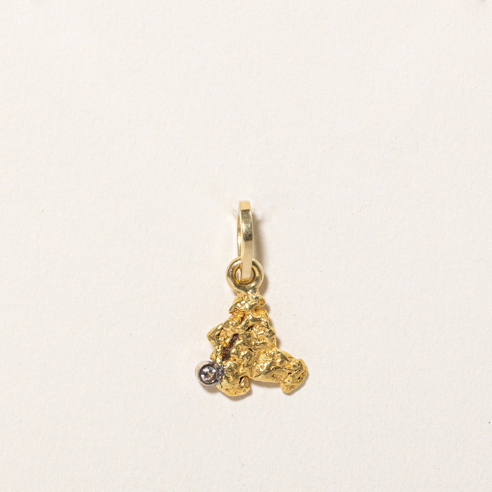 Diamond & Nugget Pendant | 0.02ct
