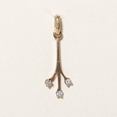 Three Stone Diamond Branch Pendant | 0.08ctw