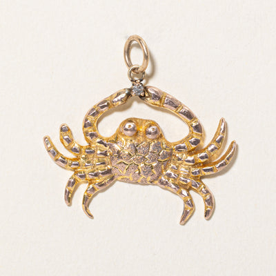Diamond Crab Pendant | 0.015ct