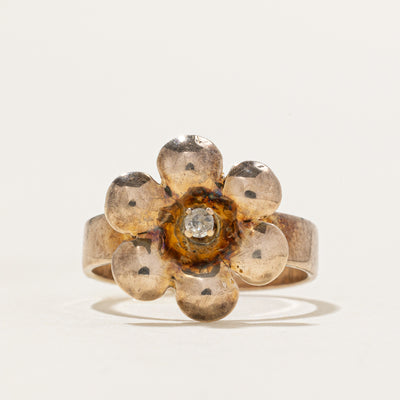 Diamond Flower Ring | 0.02ct | SZ 3.25