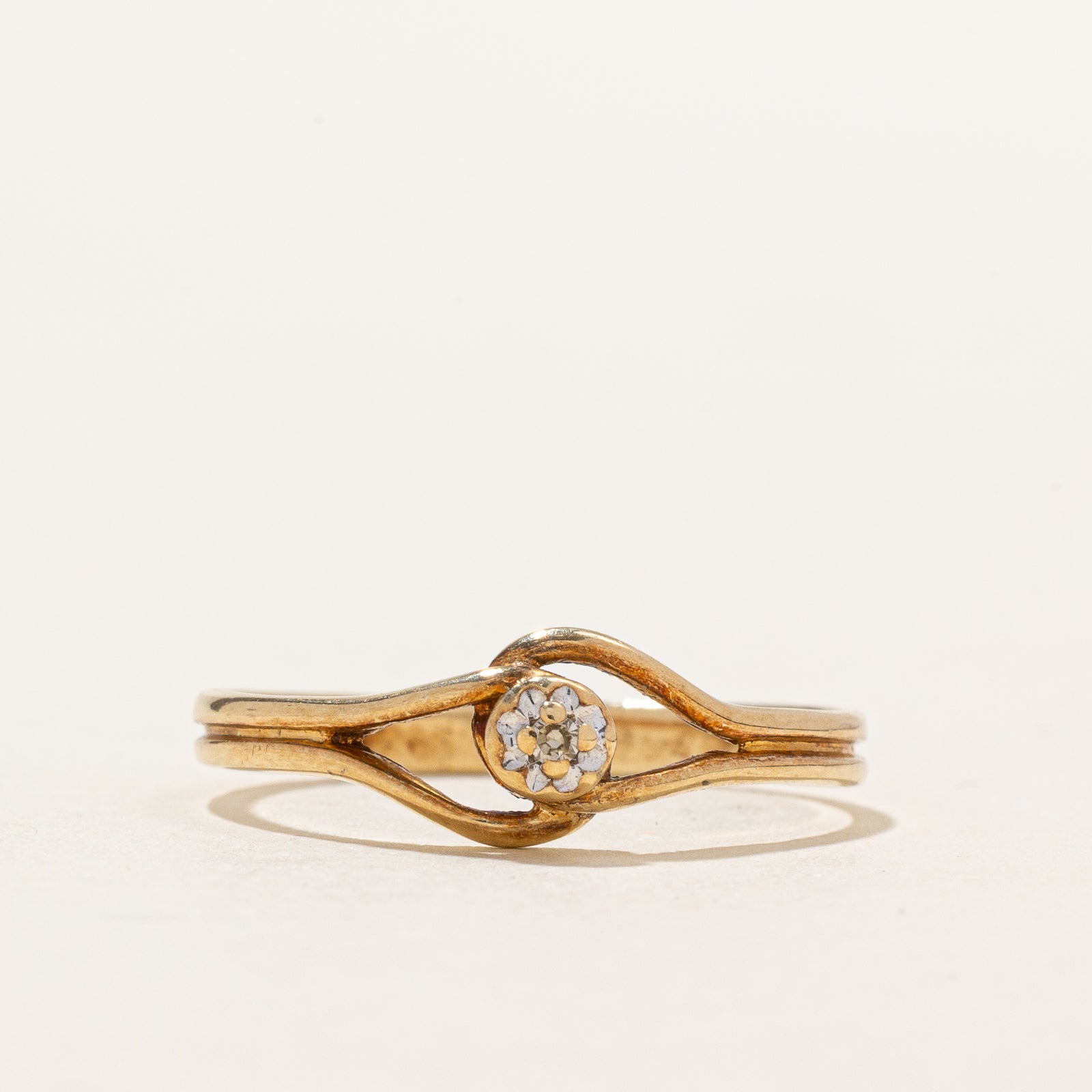 Diamond Open Design Ring | 0.005ct | SZ 6.25