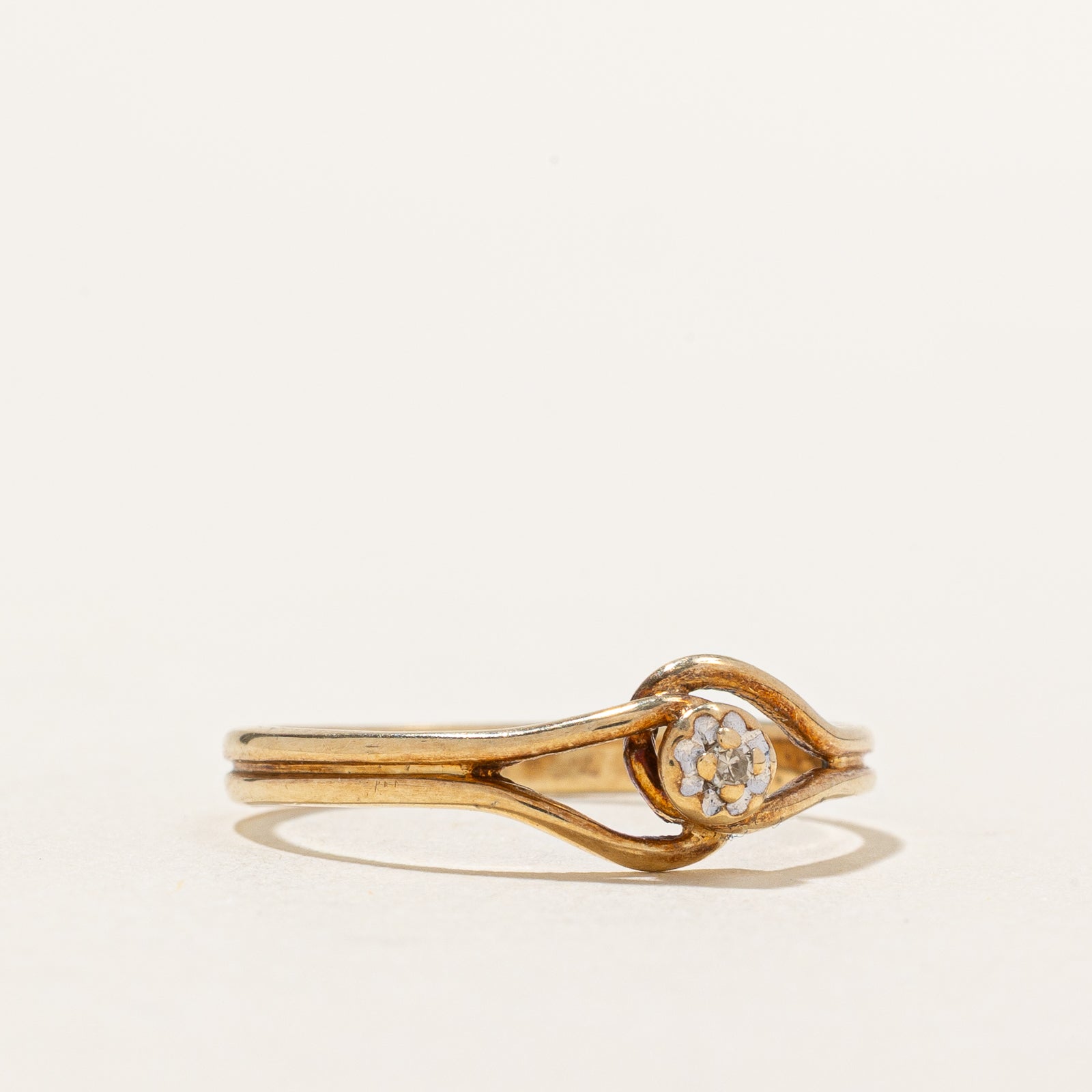 Diamond Open Design Ring | 0.005ct | SZ 6.25