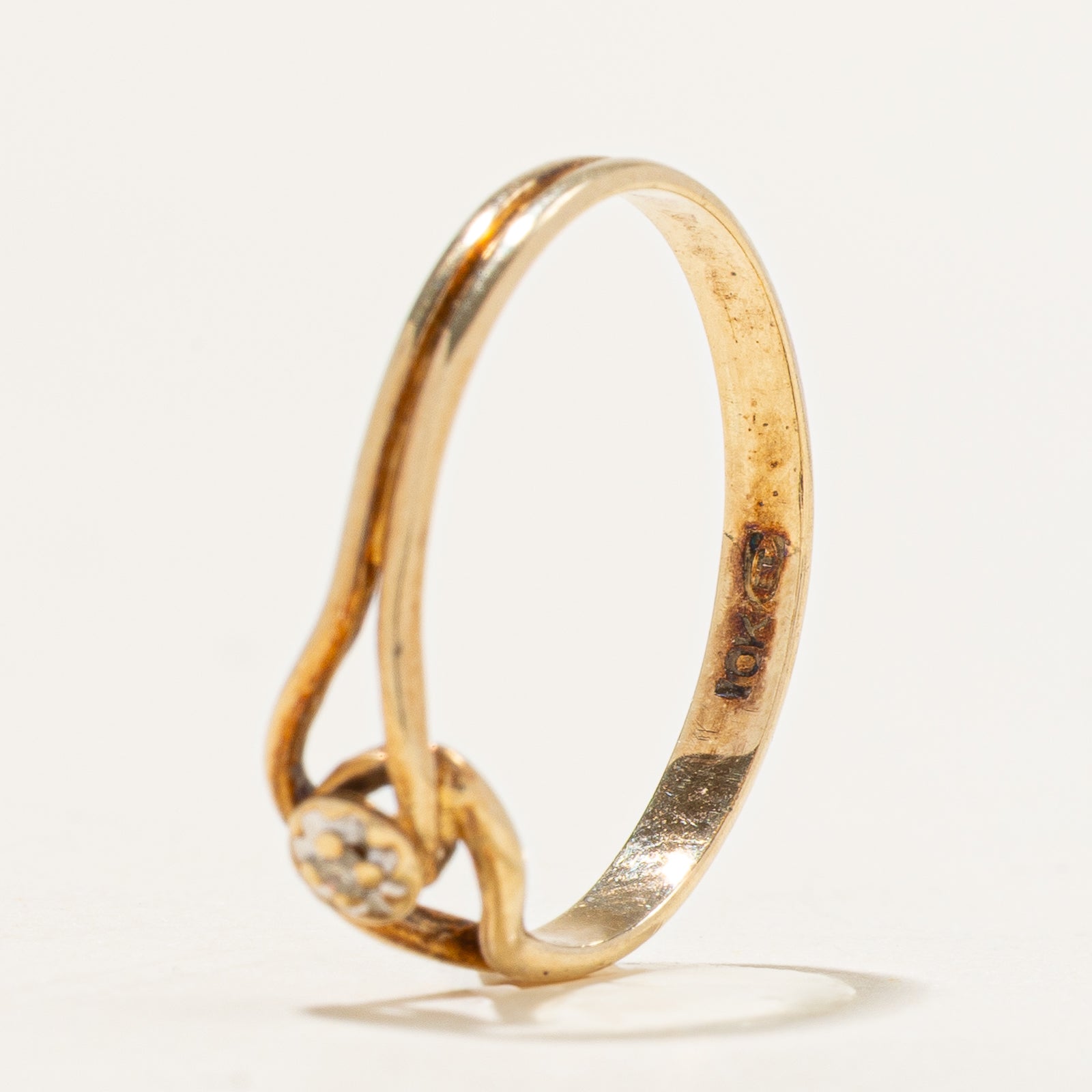 Diamond Open Design Ring | 0.005ct | SZ 6.25