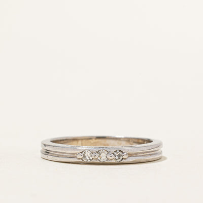 Three Stone Diamond Band | 0.07ctw | SZ 6