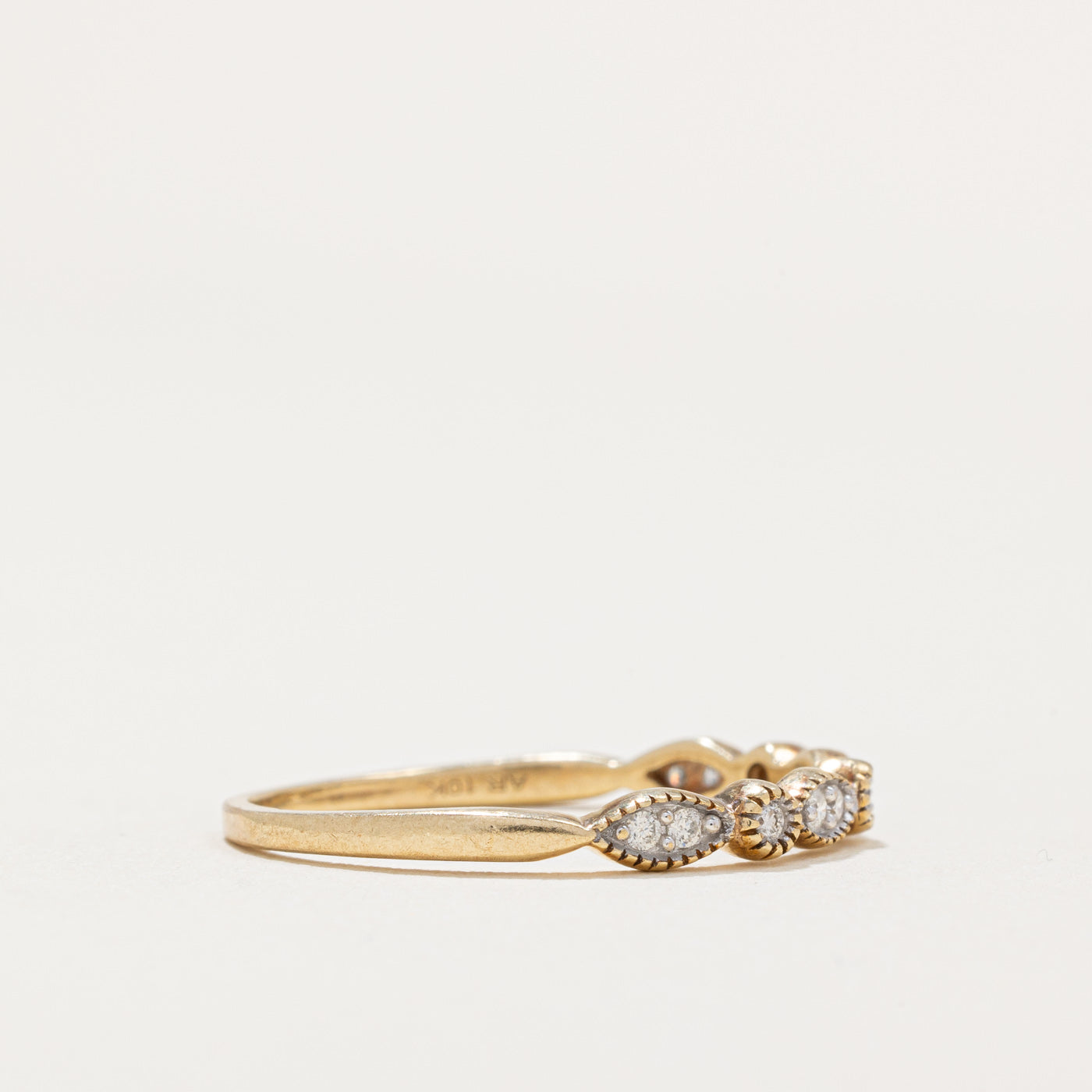 Bague sertie de diamants illusion | 0,15 ct | Taille 9 | 