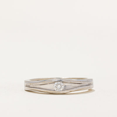 Tension Set Diamond Tapered Ring | 0.08ct | SZ 6.25 |