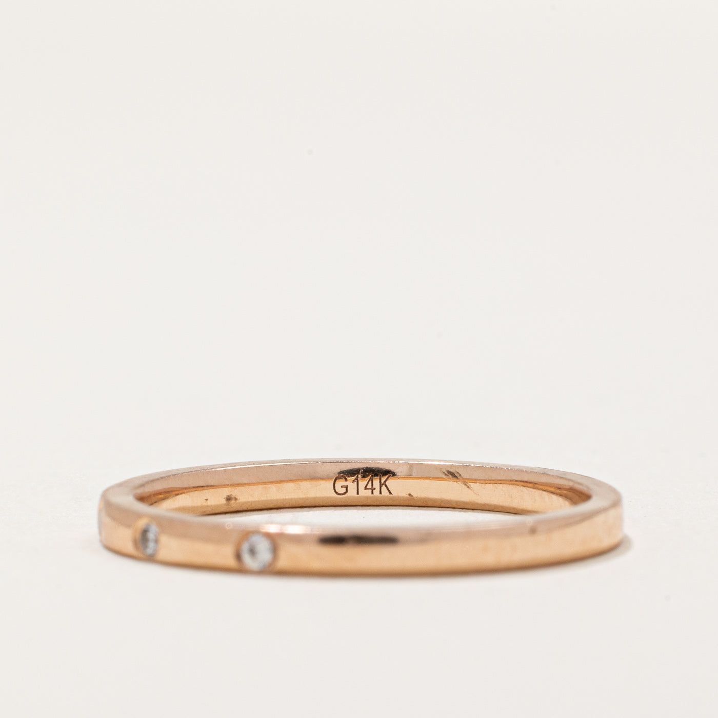 Bague sertie de diamants à fleur | 0,05 ct au total | Taille 6,5 | 