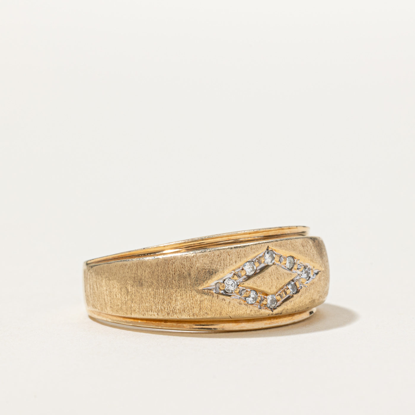 Diamond Rhombus Band | 0.09ctw | SZ 10.5